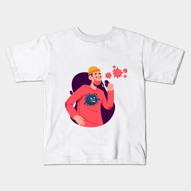 Corona Kids T-Shirt by O2Graphic